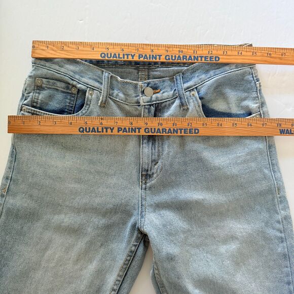 Levis 505 Light Stonewash Straight Leg Non Stretch Cotton Classic Jean Men 29x29 - Picture 6 of 9